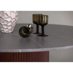 Austin matbord Ø120 cm - Grå/mocca