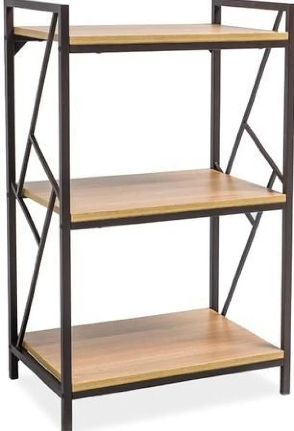 Avianna bokhylla - Ek/mörkbrun