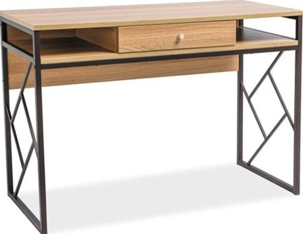 Avianna skrivbord 110 cm - Ek utseende + Textilrengöring för möbler