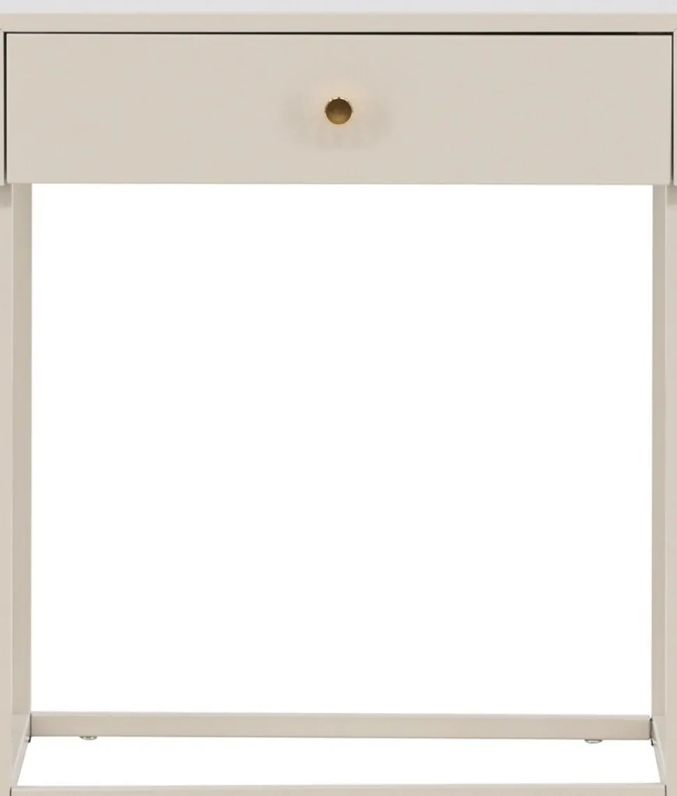 Bakal sängbord 43 x 50 cm - Beige