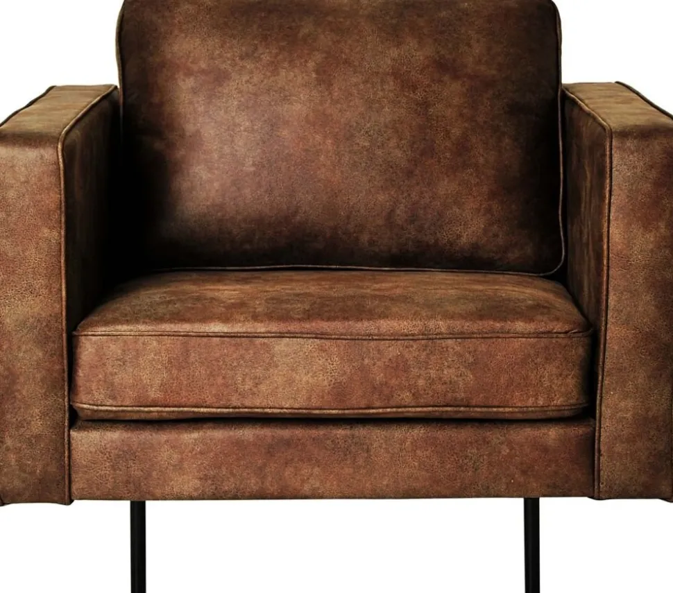 Balbus fåtölj - Mörkbrun