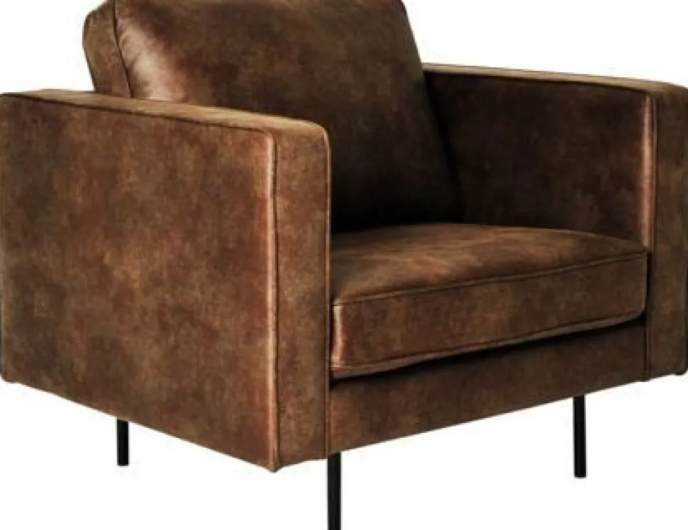 Balbus fåtölj - Mörkbrun