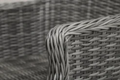 Balkongset med 2 stolar och bord 48 x 48 cm grå/rotting - Tor/Jacksonville