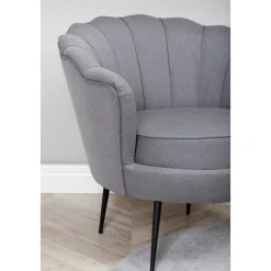 Ballini fåtölj - Grå tyg