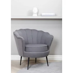 Ballini fåtölj - Grå tyg + Textilrengöring för möbler