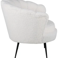 Ballini fåtölj - Vit teddy