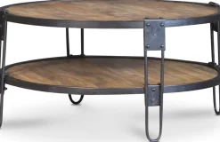 Bangalore runt soffbord D90 cm - Vintage