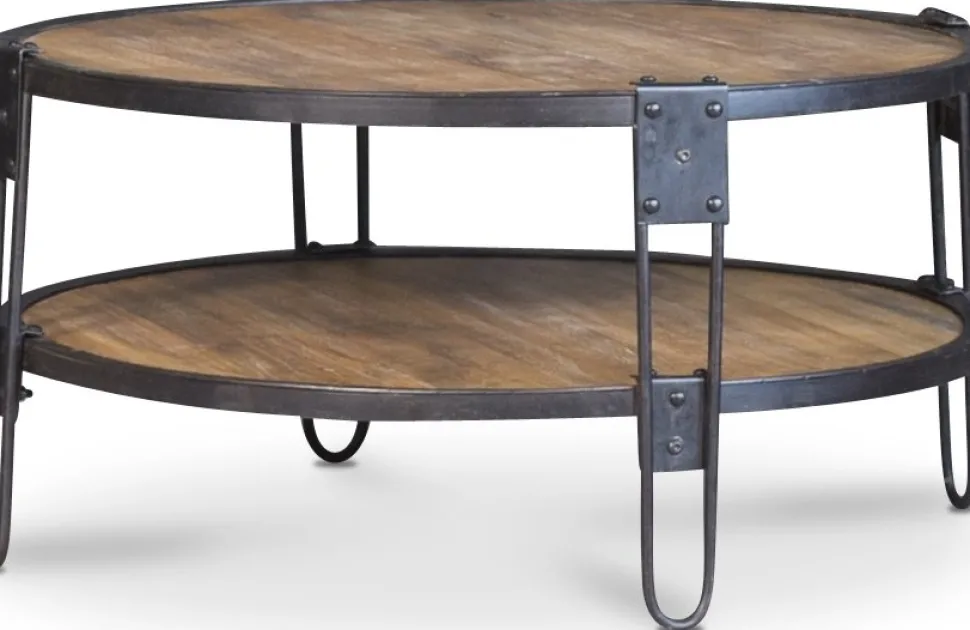 Bangalore runt soffbord D90 cm - Vintage + Fläckborttagare för möbler