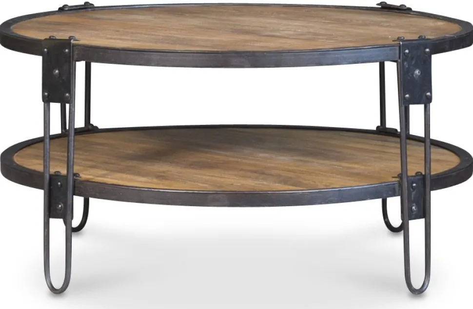 Bangalore runt soffbord D90 cm - Vintage + Fläckborttagare för möbler