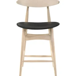 Barbord med 4 st barstolar - Whitewash/svart