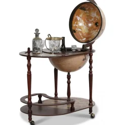 Barglob serveringsvagn - Mahogny / Ljus - Da Vinci