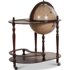 Barglob serveringsvagn - Mahogny / Ljus - Da Vinci