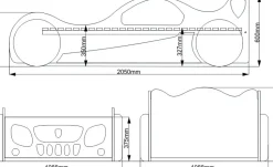 barnsäng bil - Röd Formel 1