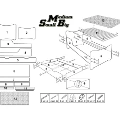 Barnsäng Princess - 90 cm