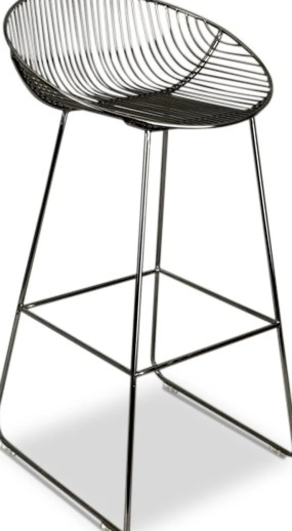 Barstol artdeco i krom + Möbeltassar