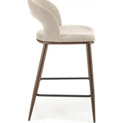 Barstol beige/valnöt sitthöjd 65 cm - Pelican