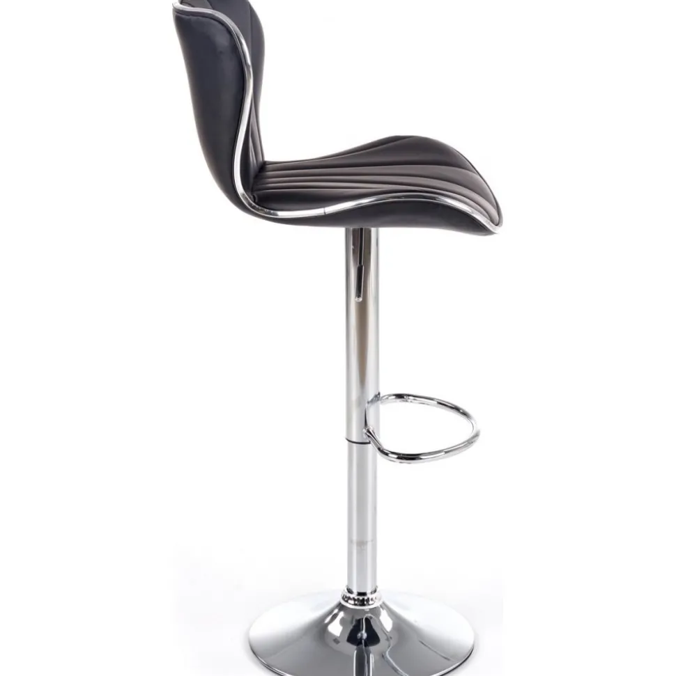Barstol i svart PU gaslift + Möbeltassar