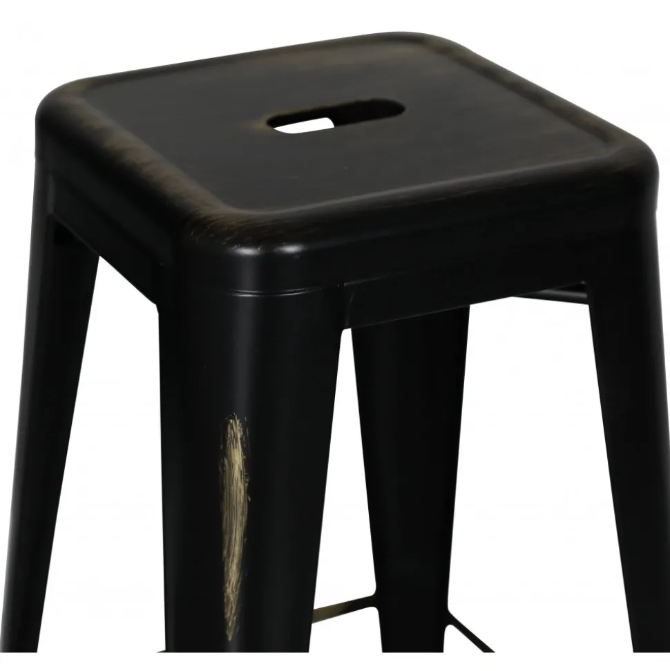 Barstol metall Svart/guld + Möbeltassar