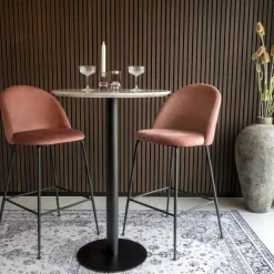 Barstol rosa/svart