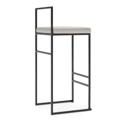 Barstol sitthöjd 75 cm beige sammet + Textilrengöring för möbler