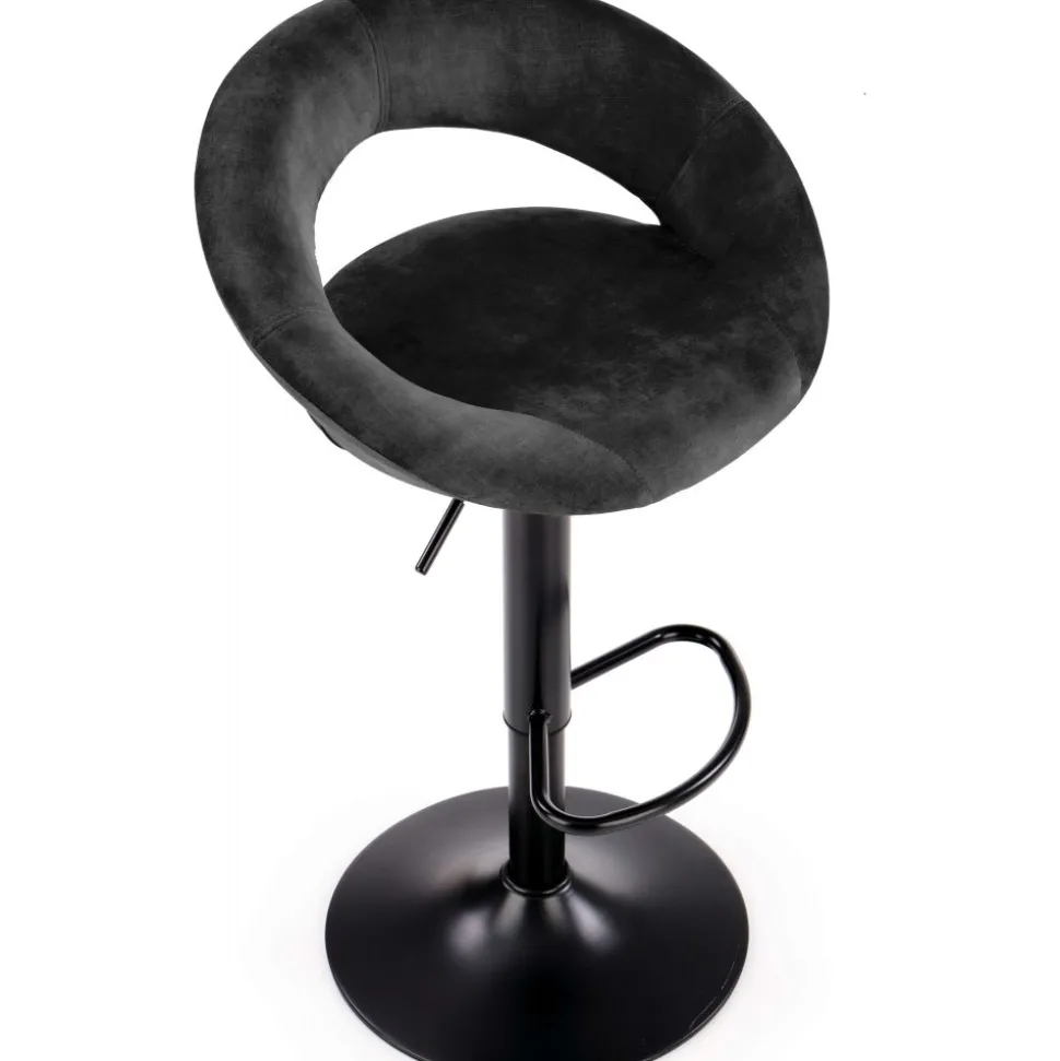 Barstol svart höj och sänkbar