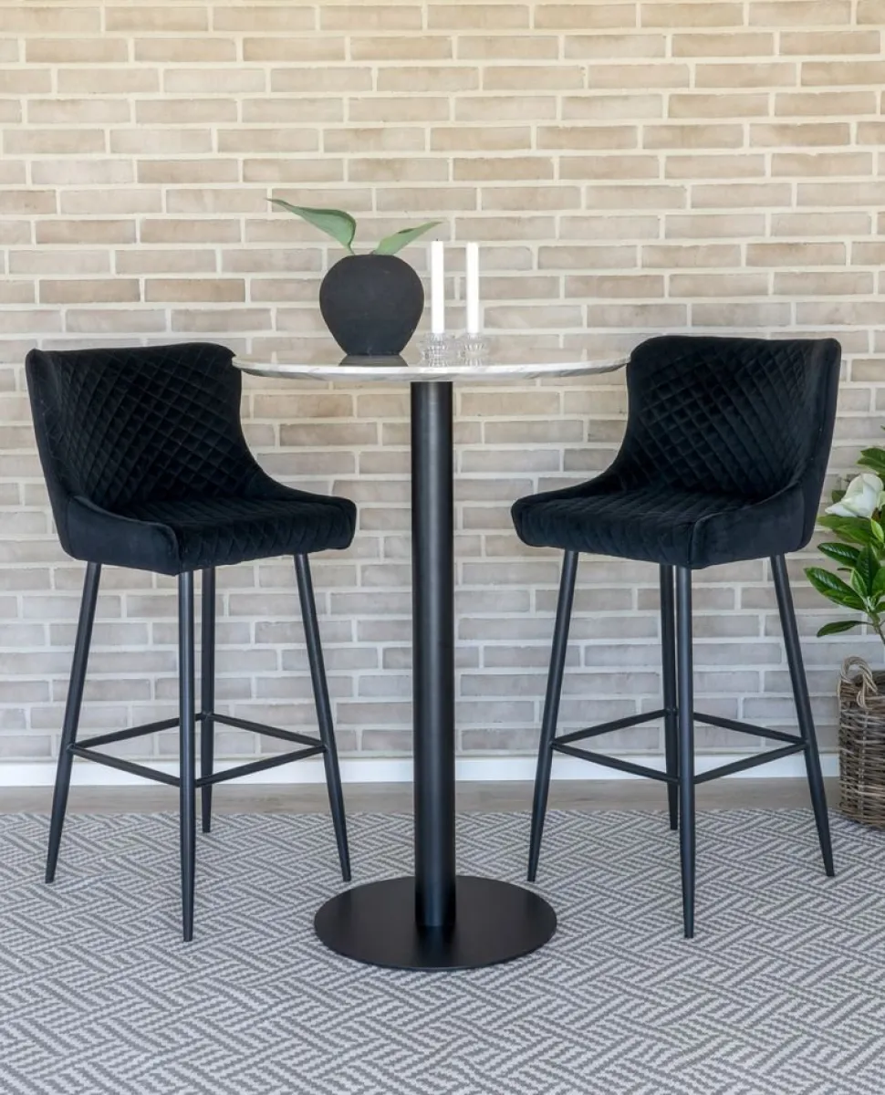 Barstol svart sitthöjd 75 cm