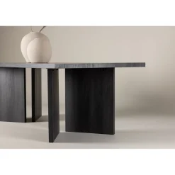 Bassholmen matbord 240 x 100 cm - Svart