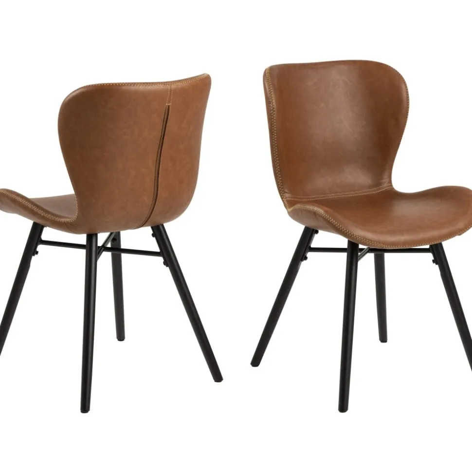 Batilda matstol - Brun PU