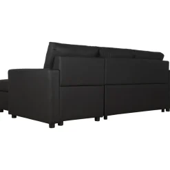 Bäddsoffa 218 cm PU-läder svart - Dream + Textilrengöring för möbler