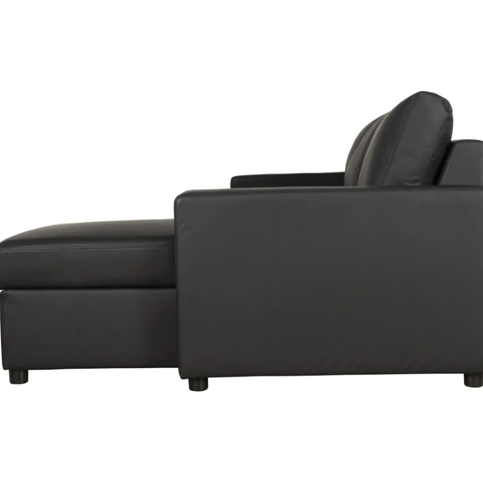 Bäddsoffa 218 cm PU-läder svart - Dream