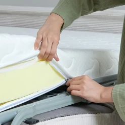 Bäddsoffa framåt bäddad beige - Hoven + Textilrengöring för möbler