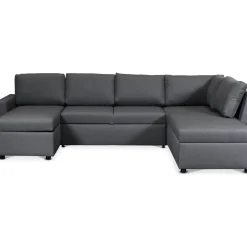 Bäddsoffa i U-design grå - Dream