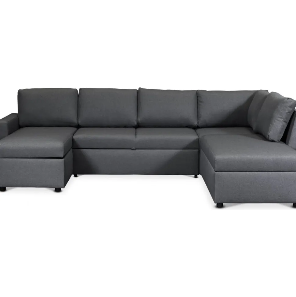 Bäddsoffa i U-design grå - Dream