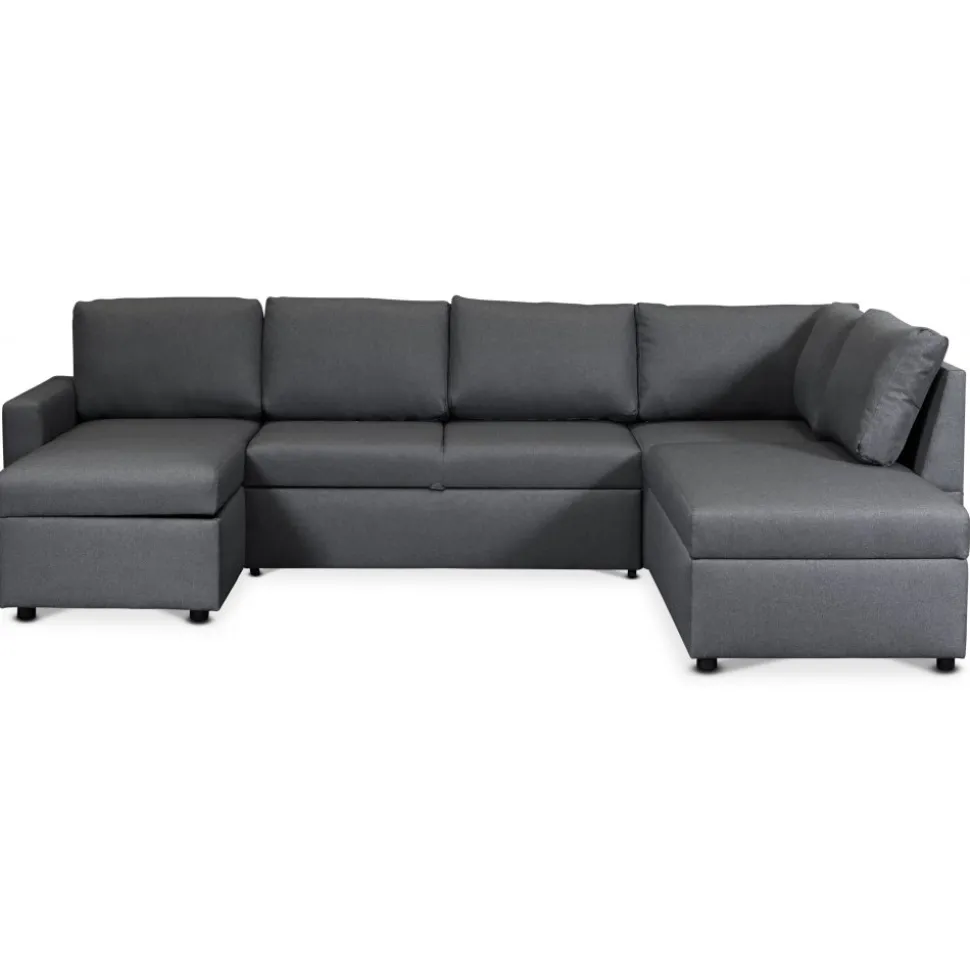 Bäddsoffa i U-design grå - Dream