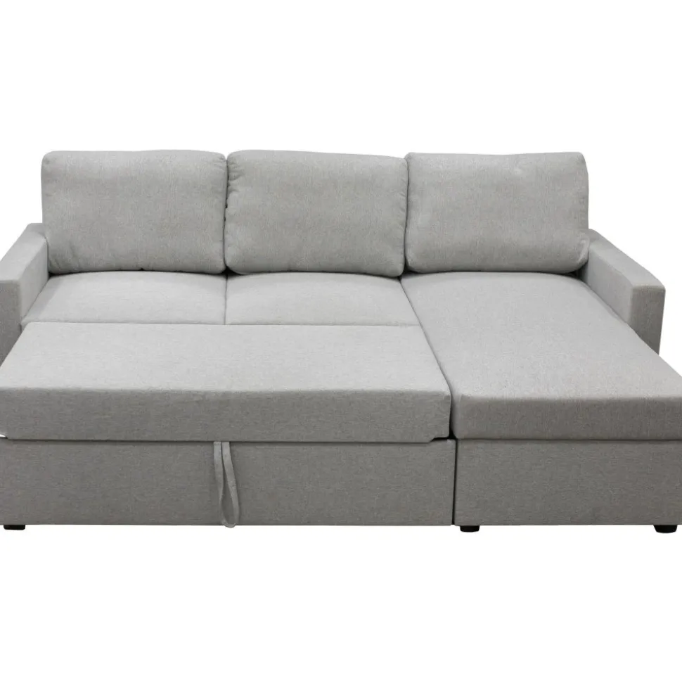 Bäddsoffa med förvaring 220 cm bred + Textilrengöring för möbler