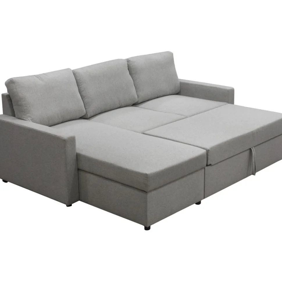 Bäddsoffa med förvaring 220 cm bred + Textilrengöring för möbler