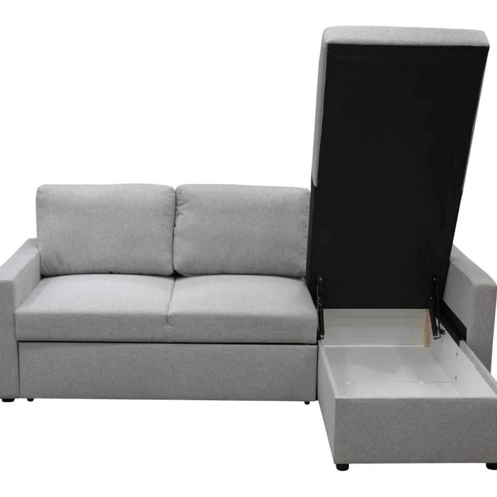 Bäddsoffa med förvaring 220 cm bred + Textilrengöring för möbler