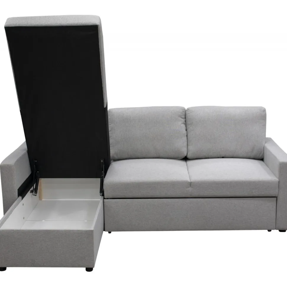 Bäddsoffa med förvaring 220 cm bred + Textilrengöring för möbler