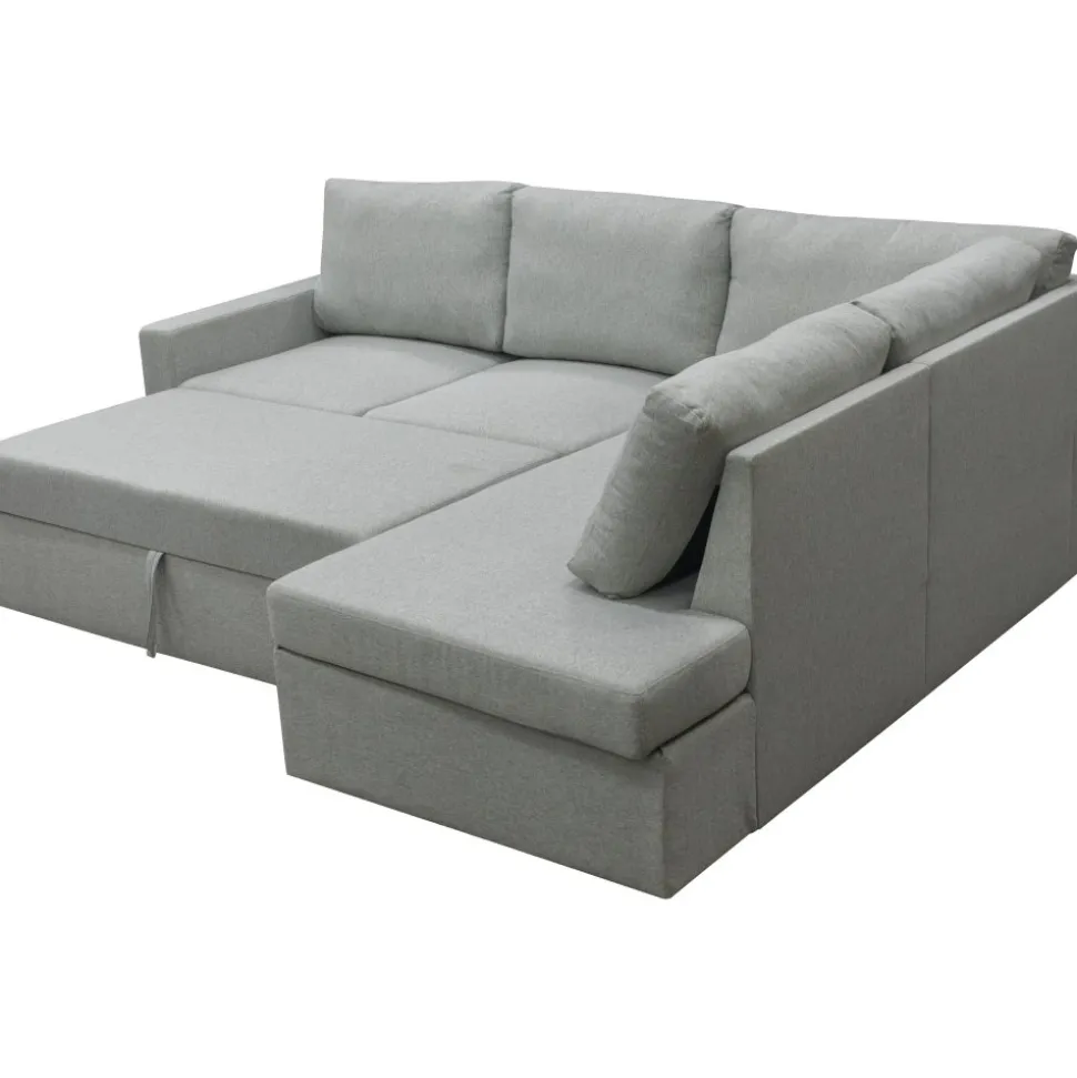 Bäddsoffa med förvaring 232 cm bred