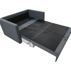 Bäddsoffa 2-sits 139 cm bred