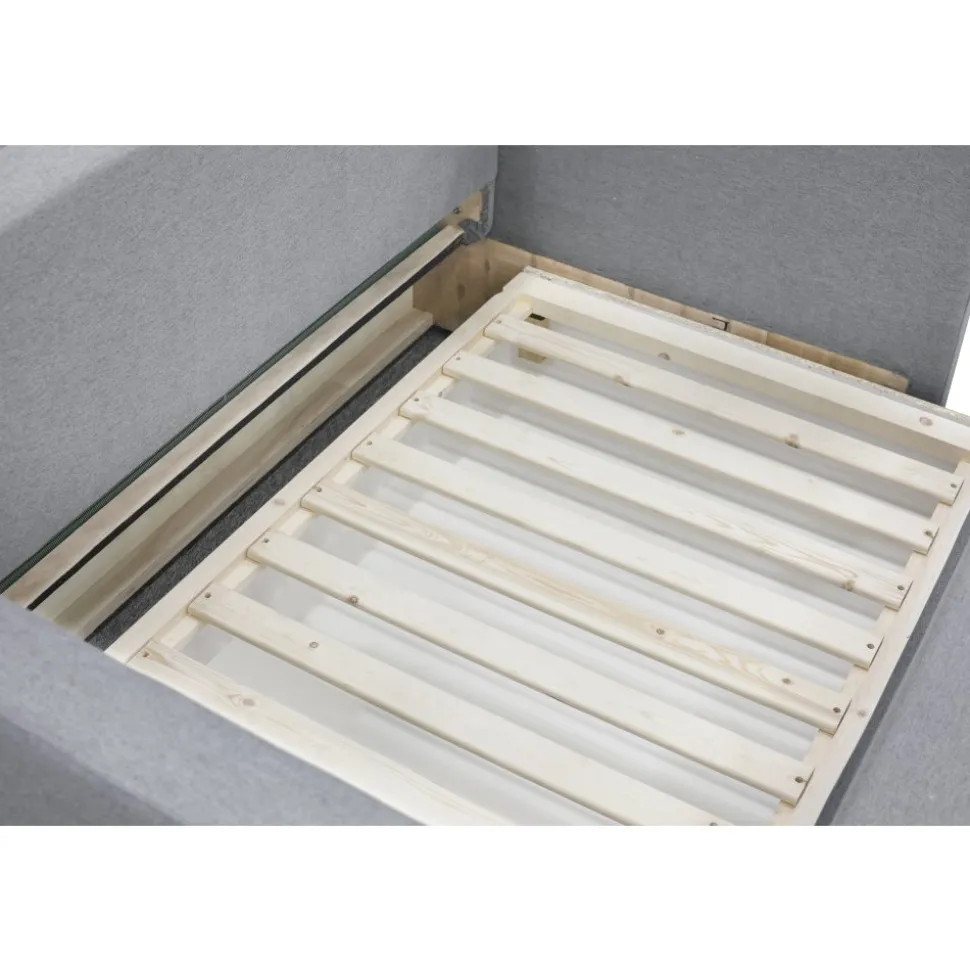 Bäddsoffa 2-sits grå + Fläckborttagare för möbler