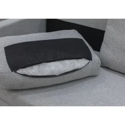 Bäddsoffa 2-sits grå + Fläckborttagare för möbler