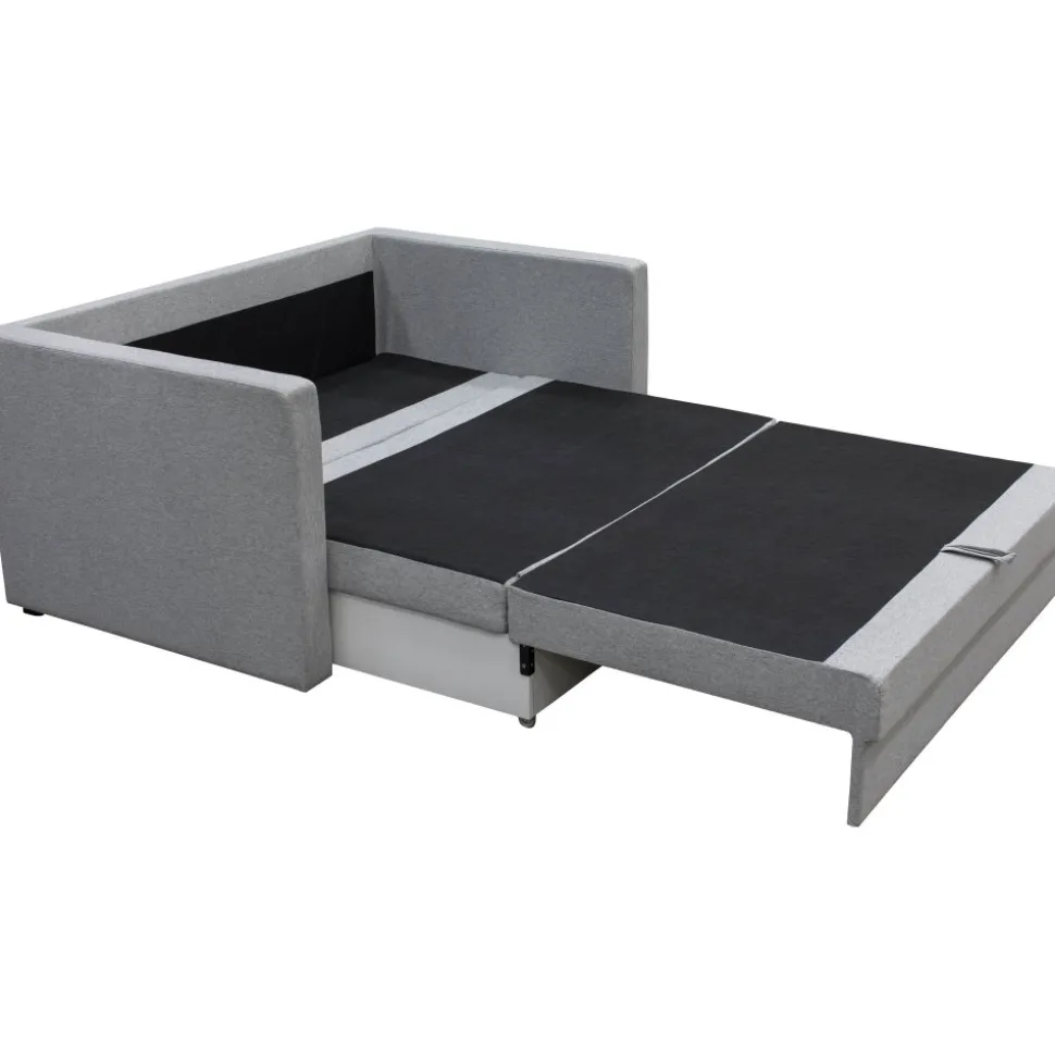 Bäddsoffa 2-sits grå + Fläckborttagare för möbler