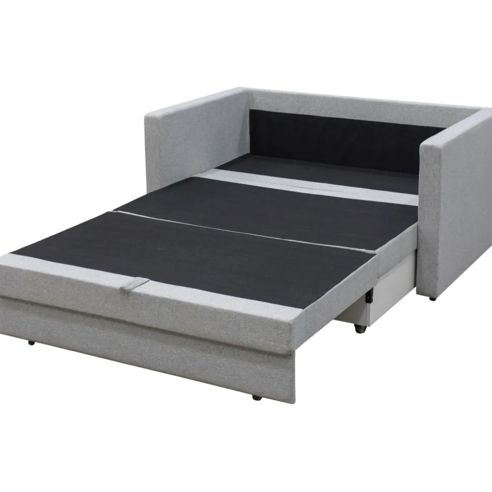 Bäddsoffa 2-sits grå + Fläckborttagare för möbler