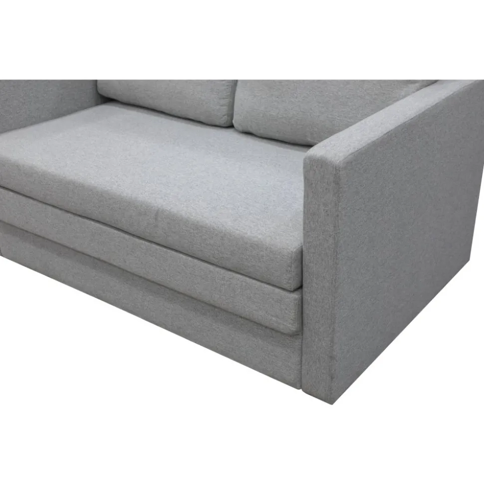 Bäddsoffa 2-sits grå + Fläckborttagare för möbler