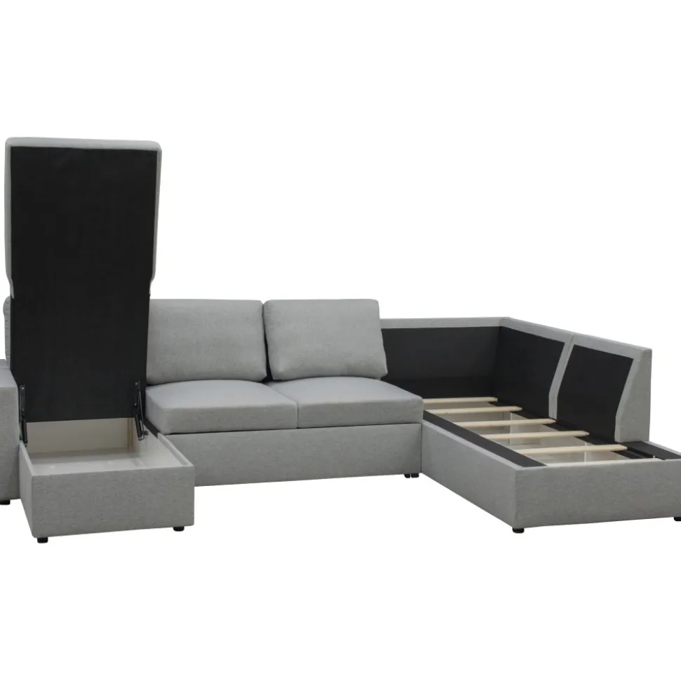 Bäddsoffa U-design grå - Tärnö