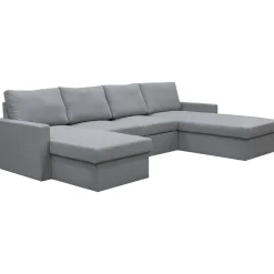 Bäddsoffa U-design grå - Tärnö + Fläckborttagare för möbler