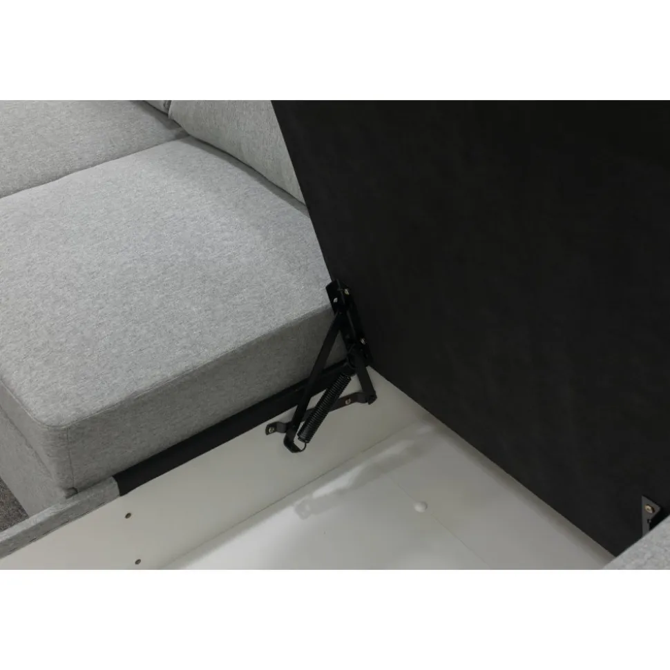 Bäddsoffa U-design grå - Tärnö + Fläckborttagare för möbler