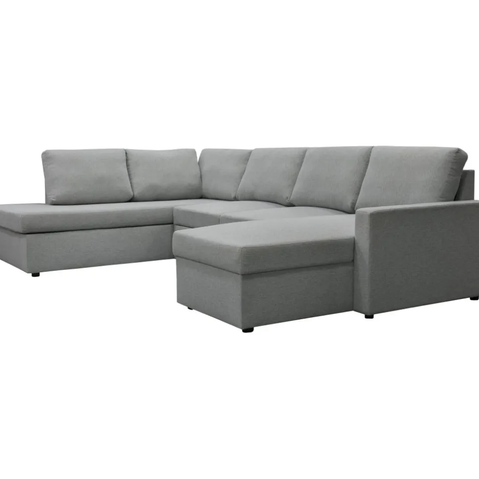 Bäddsoffa U-design grå - Tärnö + Fläckborttagare för möbler