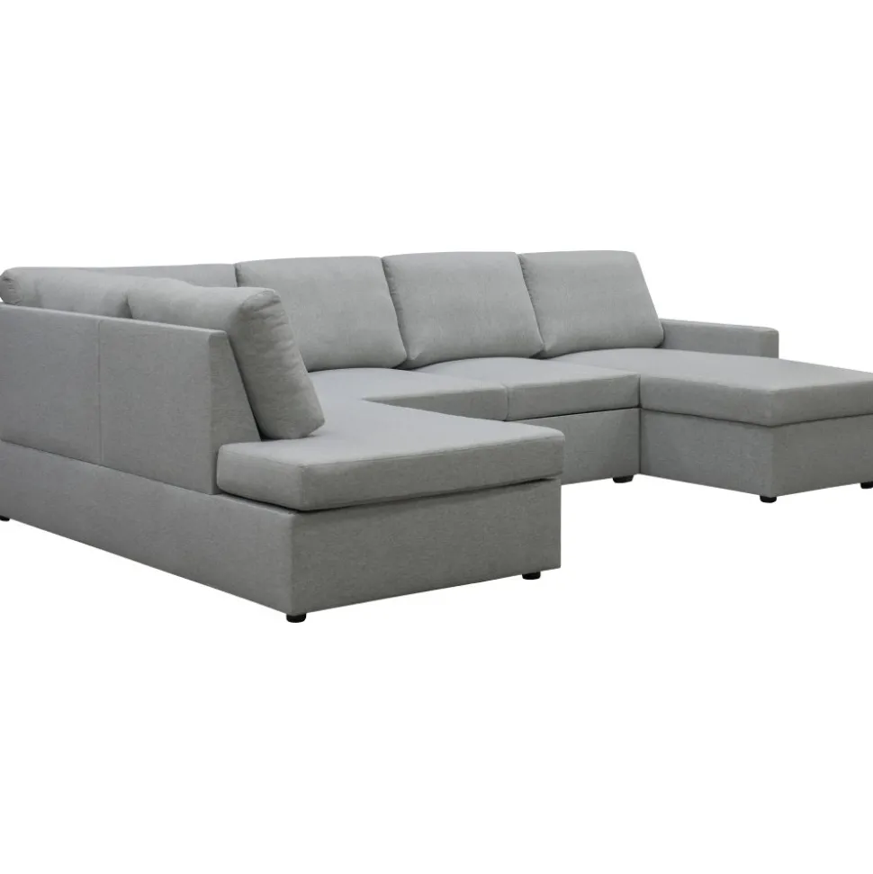 Bäddsoffa U-design grå - Tärnö + Textilrengöring för möbler